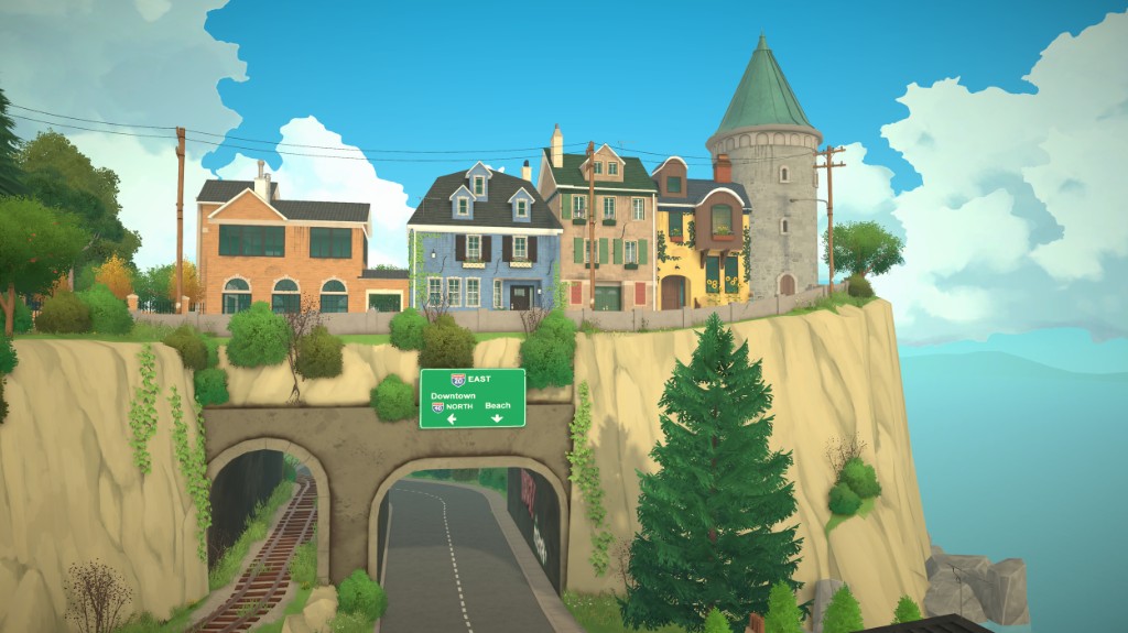 Paralives town on the cliffs